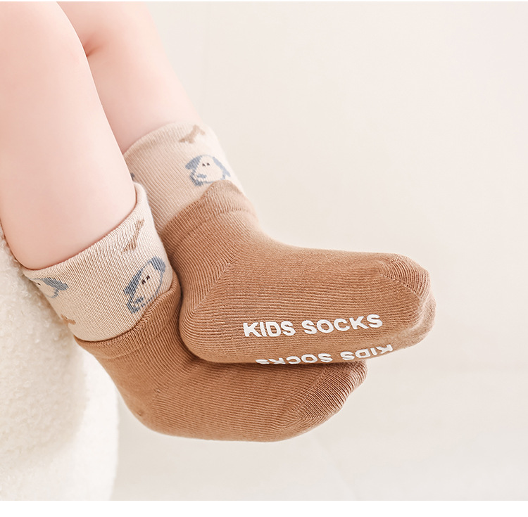 儿童袜子秋季新款宝宝袜可爱卡通防滑无骨新生儿室内学步袜婴儿袜详情25