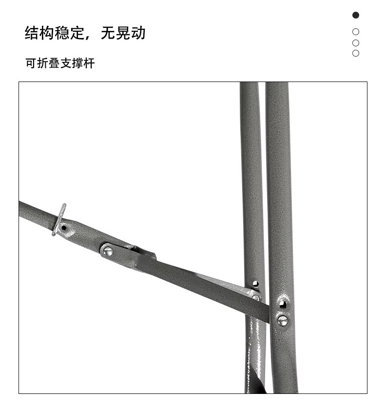 外贸热销便携可折叠桌面塑料桌长方形桌子带提手户外野餐露营聚会详情7
