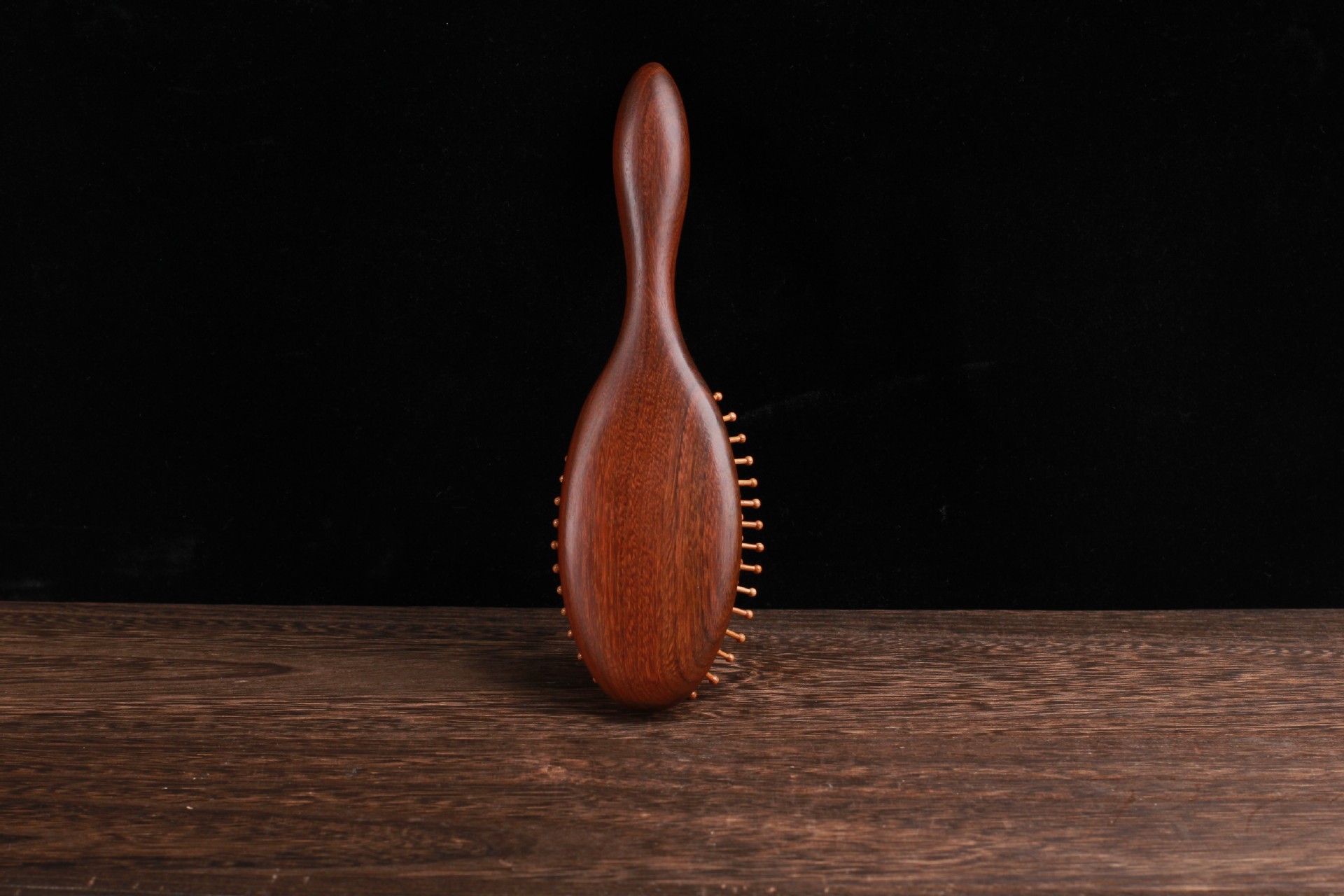 厂家金丝檀木气垫梳大号加厚圆柄头皮按摩顺发梳檀木气囊梳子批发详情6