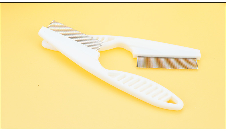 Cross-border pet combs, dog flea combs, cat flea removal combs, plastic close-toothed combs, steel needle combs, cleaning supplies pic 9
