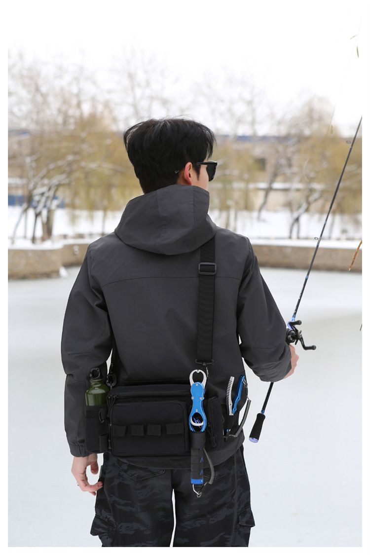 Lu Ya Bag, multi-functional waist bag, single-shoulder backpack, fishing crossbody bag, fishing gear rod bag, fishing storage bag, complete set of equipment pic 22