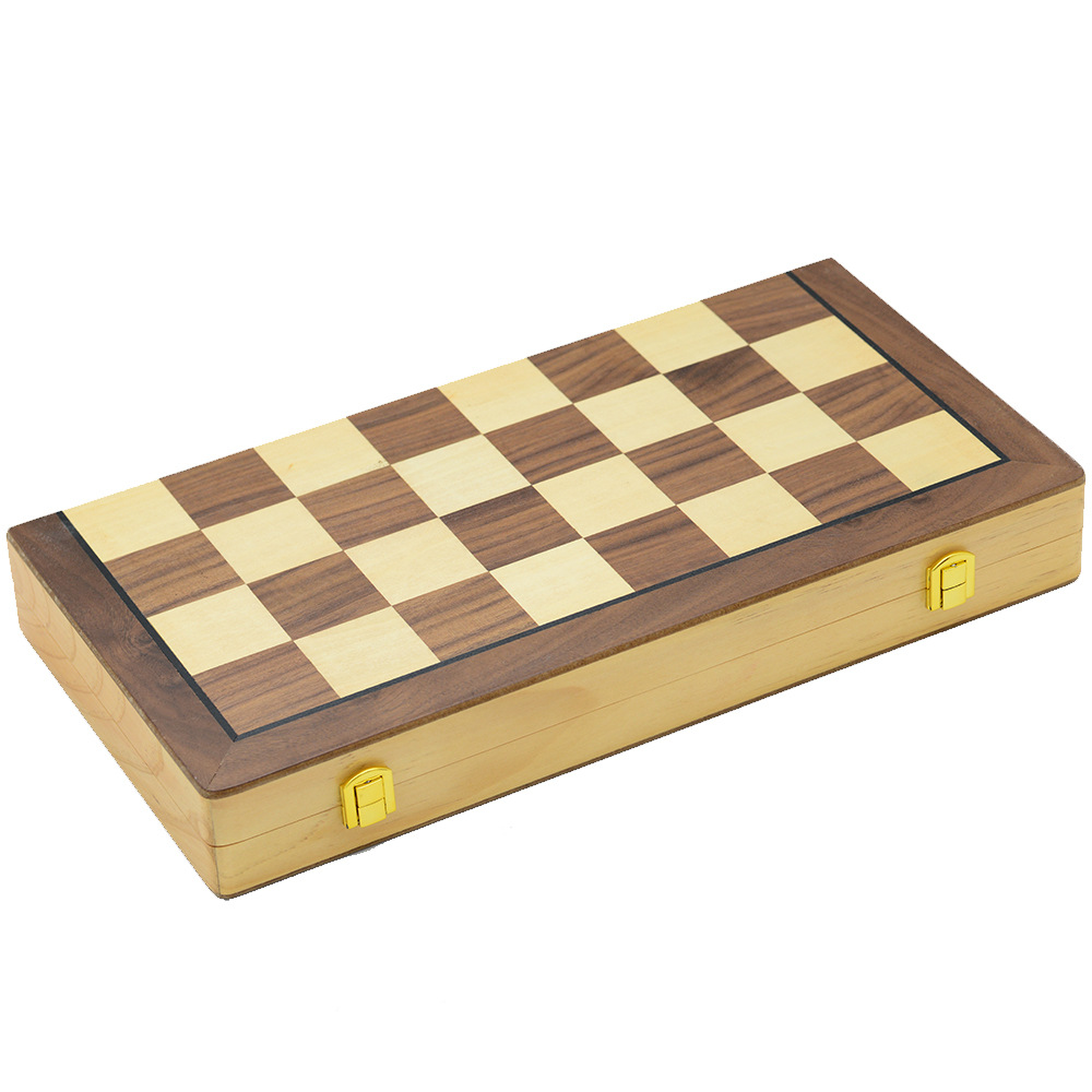 New type of chess and card entertainment, made of wood, magnetic, foldable and 39CM, with double rear, directly sent by the manufacturer for cross-border exclusive supply pic 1