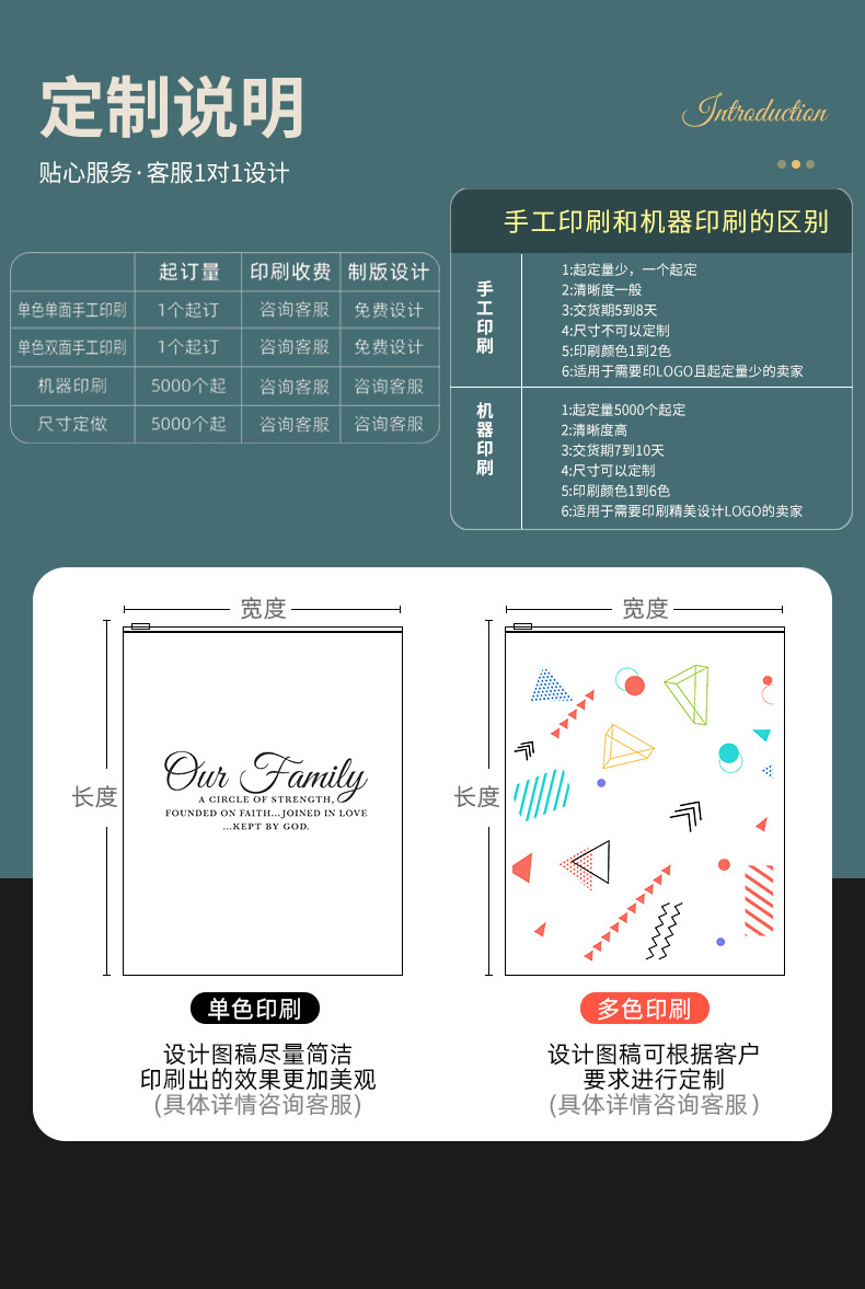 服装拉链袋衣服磨砂包装袋透明自封袋袜子内衣袋可印logo现货批发详情2