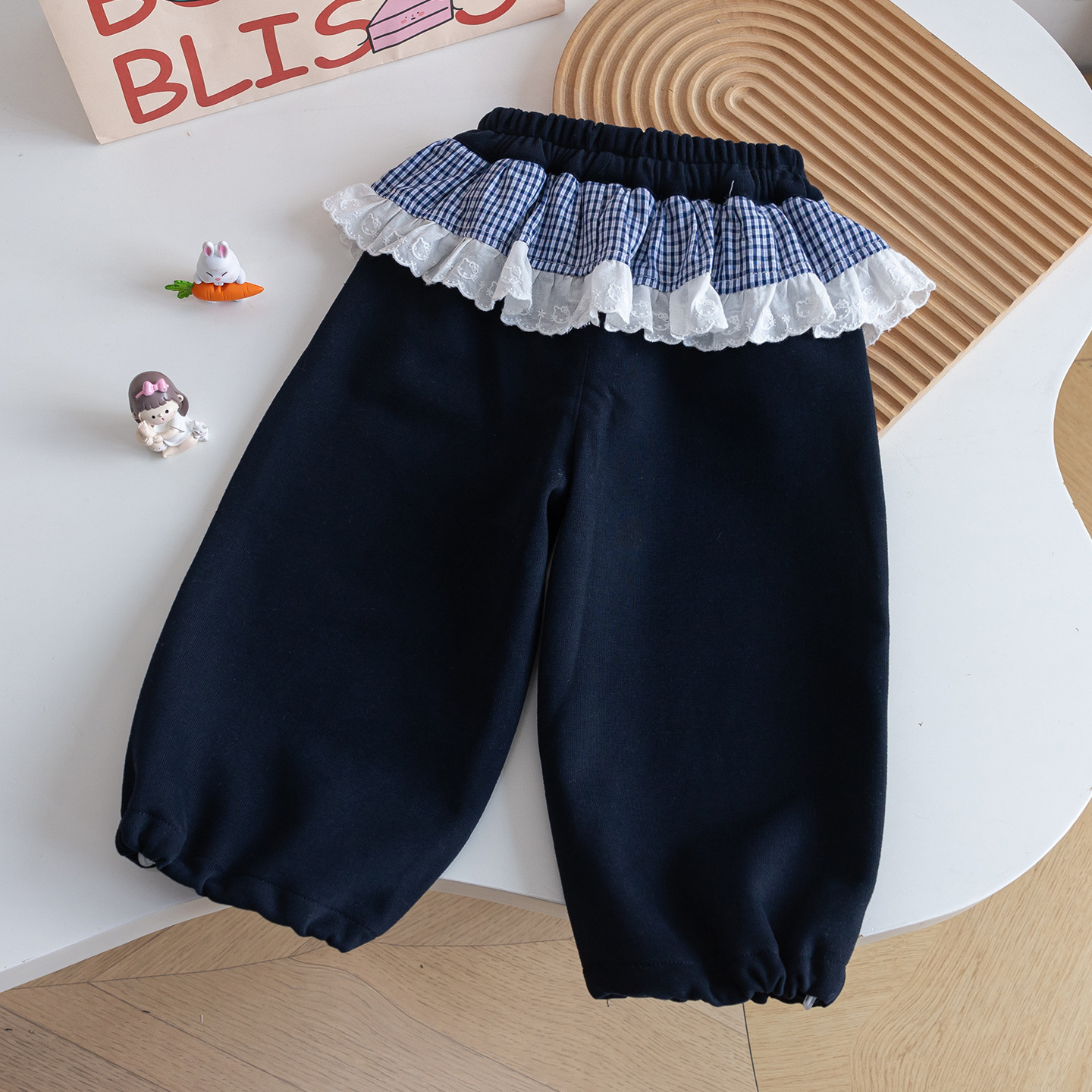 Corea del Sur sen set niñas otoño cartoon traje 2025 nuevo bonito kt gato crash color camiseta + pedo cortina bundles pies pantalones pic 7