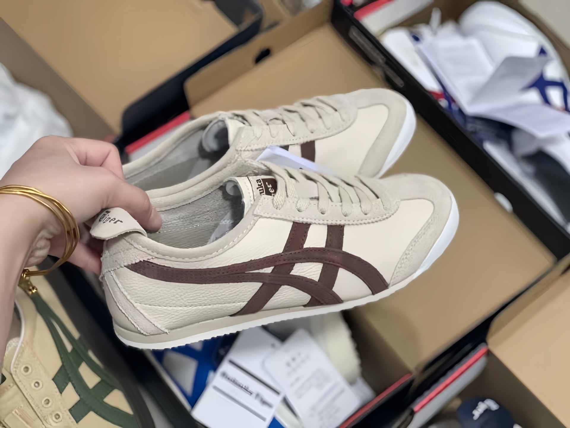 莆田鞋鬼冢虎亚瑟一脚蹬女鞋懒人德迅鞋tiger男鞋情侣运动鞋 纯原详情7