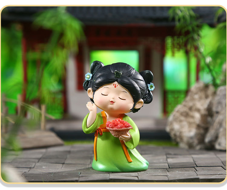 Tang Palace Night Banquet, national trend ancient style, Tang Dynasty Ever-Bright City, cute doll ornaments, home and office desk small ornaments pic 15