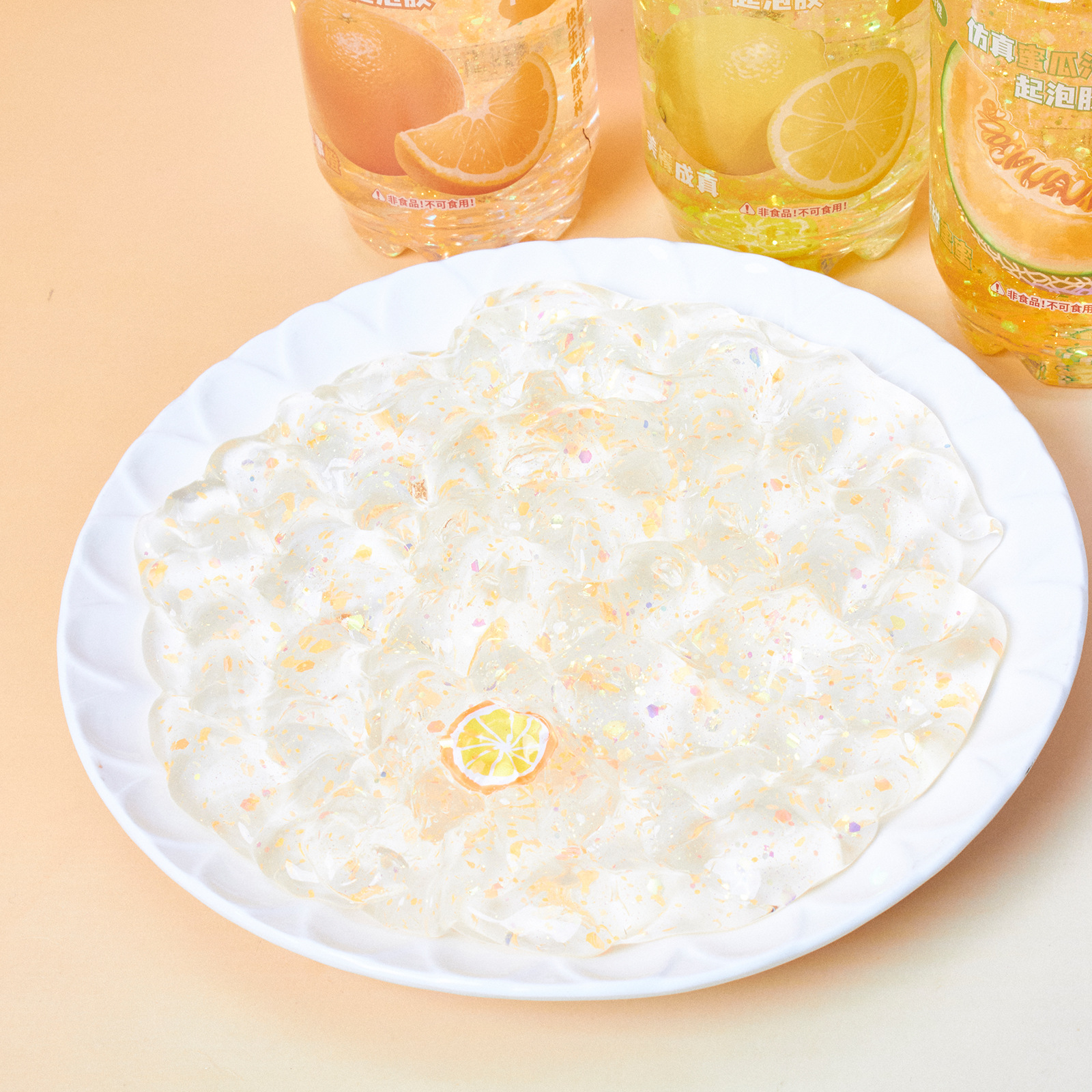 网红爆款新品儿童玩具史莱姆易拉罐起泡胶水果汁系列高颜值解压详情15