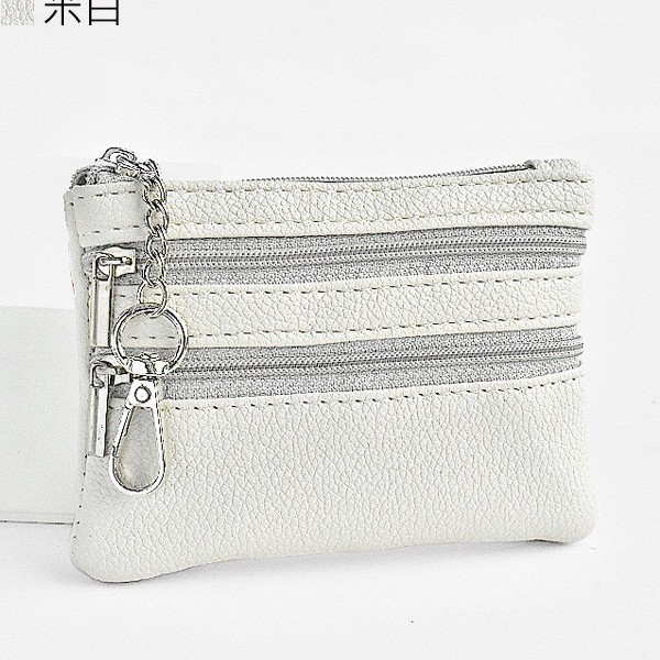 Fashionable coin purse for girls, mini short zipper key case, simple small wallet, small coin bag, pocket pic 4
