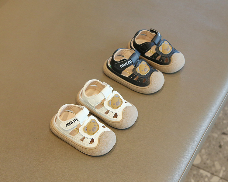 夏季新款婴儿学步鞋男女小童软底沙滩鞋0-3岁包头防滑凉鞋潮护脚详情8