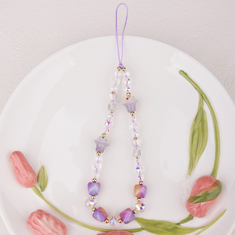 Summer cute and girlish desserts, colorful ice cream, heart-shaped bows, stars, mobile phone chains, card books, chain bags, pendants, accessories, scattered beads, and string beads pic 7