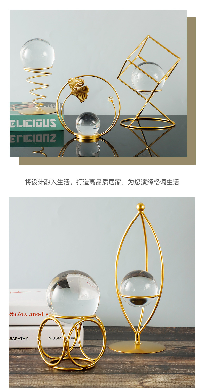 Wholesale of light luxury crystal ball handicrafts for home decoration, living room entrance, wine cabinet, office desk ornaments pic 10