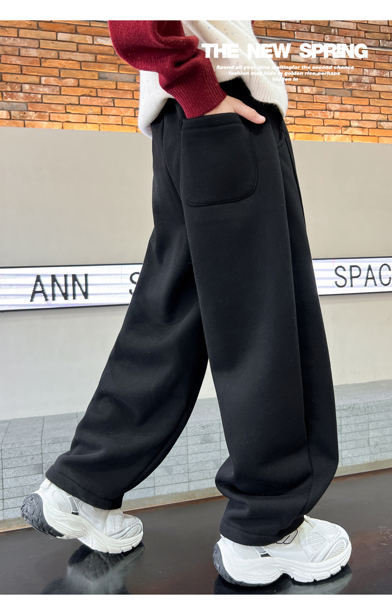 男童运动裤春秋款2025新款潮儿童春装裤子宽松中大童卫裤春季痞帅详情7