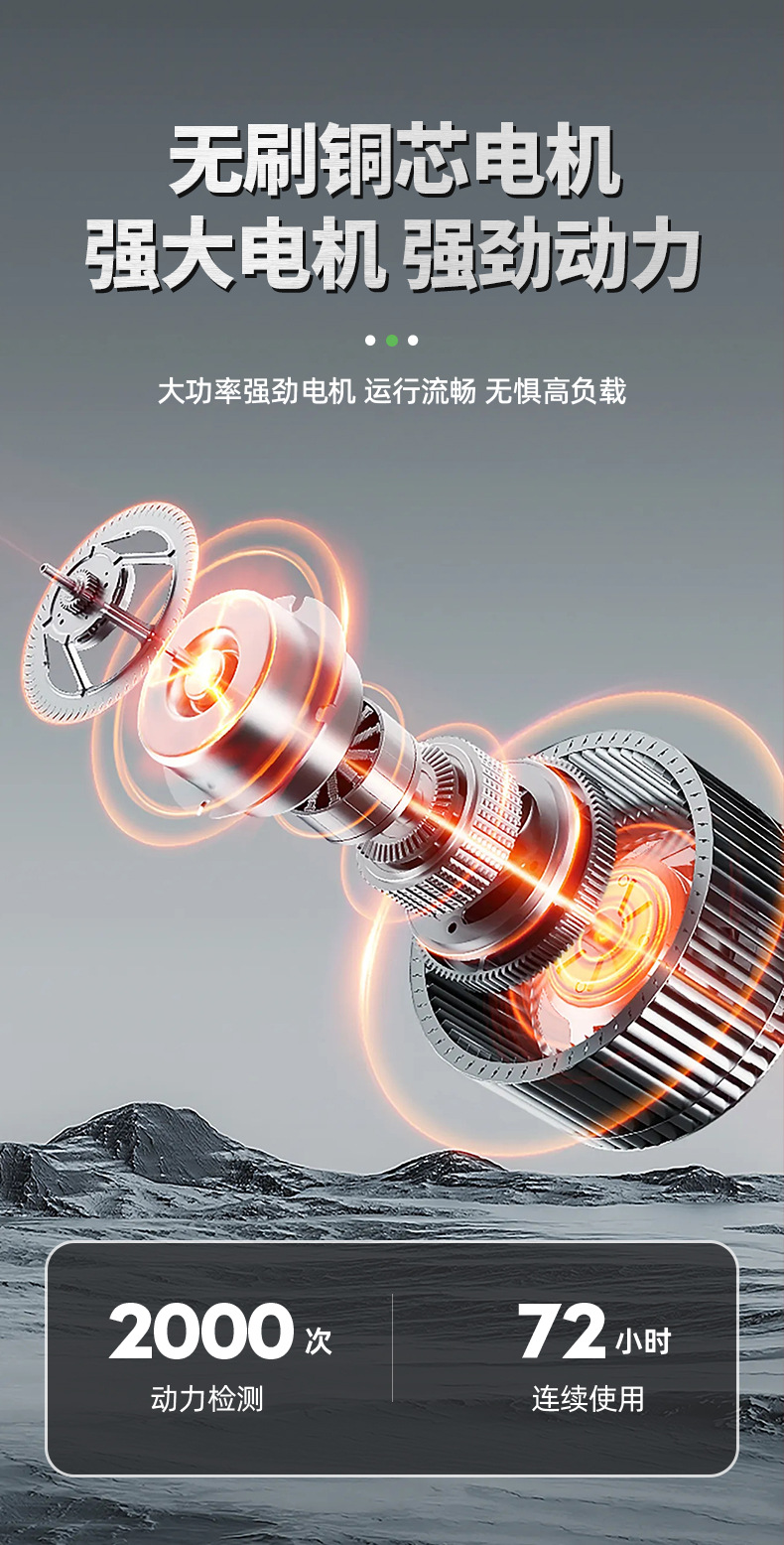 跨境新款大功率锂电暴风机充电式手持工业吹风机吹叶吹雪鼓风机详情5