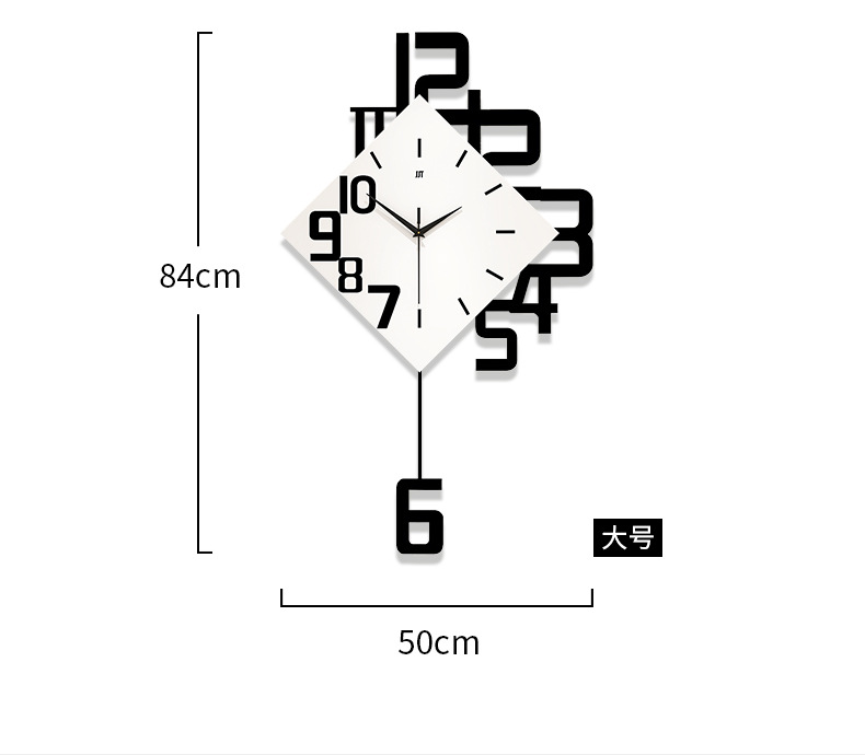 The wall clock for the living room exudes a sense of high-end, modern and simple decoration. It is a creative wall-mounted clock without the need for drilling, a cross-border bestseller pic 12