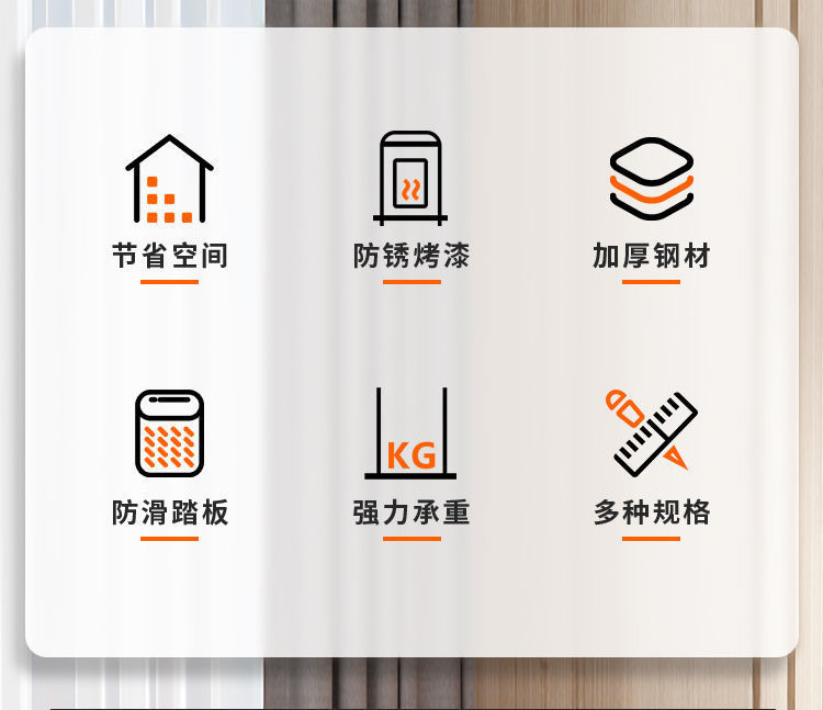 New household folding ladder, thickened carbon steel A-frame ladder, mobile building telescopic ladder, step ladder, multi-functional indoor portable pic 2