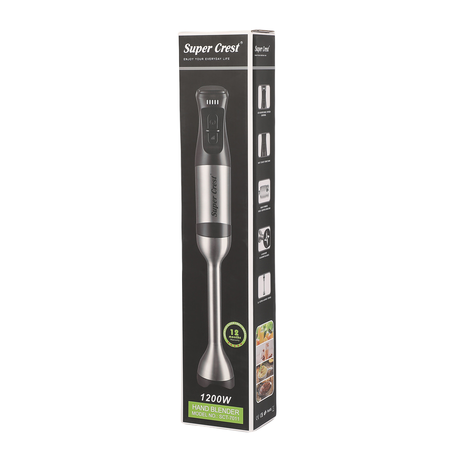 Super Crest 新款跨境欧规手持搅拌棒家用料理棒单棒榨汁绞肉碎菜详情8