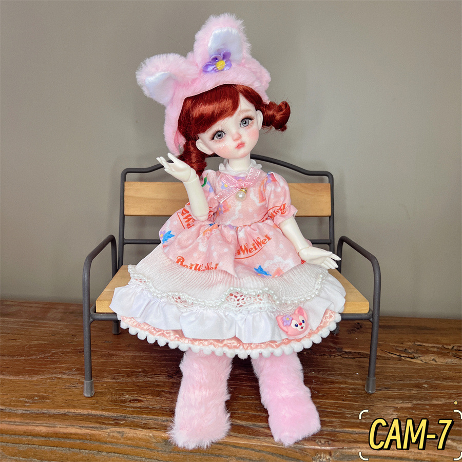 6分BJD玩偶换装衣服30厘米洋娃娃衣服森系可爱卡通洛丽塔裙子详情7