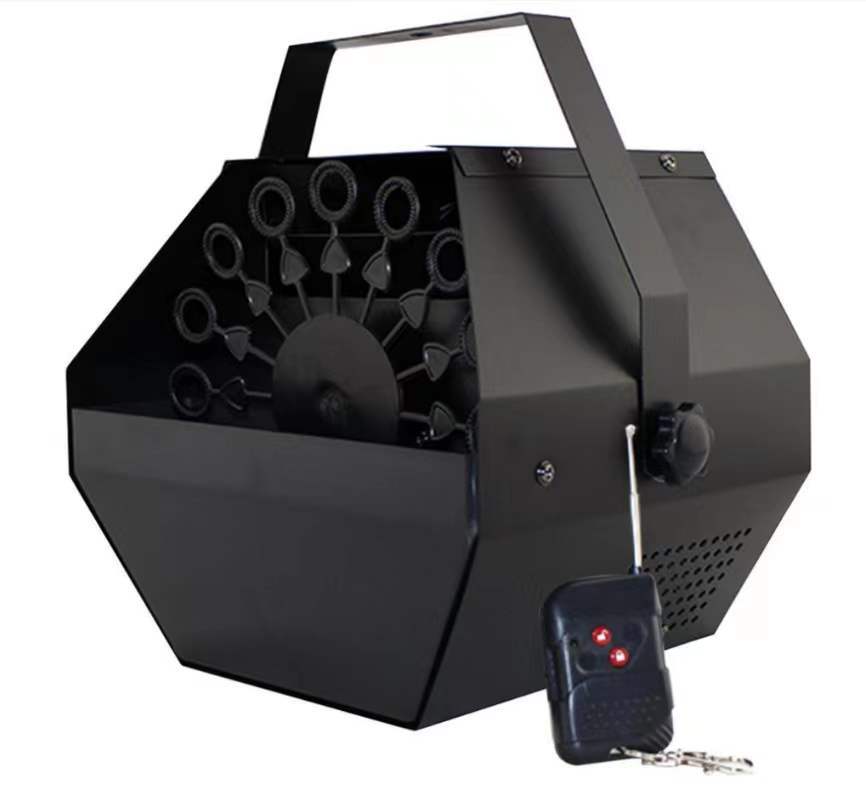 Remote-controlled mini single-wheel bubble machine, wedding stage, bar performance bubble machine, bubble-blowing machine pic 3