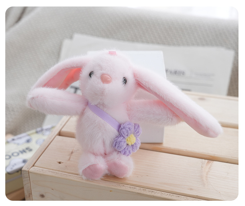 Cute little rabbit pendants, cute bags, plush decorations, toy dolls, keychains, trendy schoolbags, dolls, figurines, wholesale pic 10