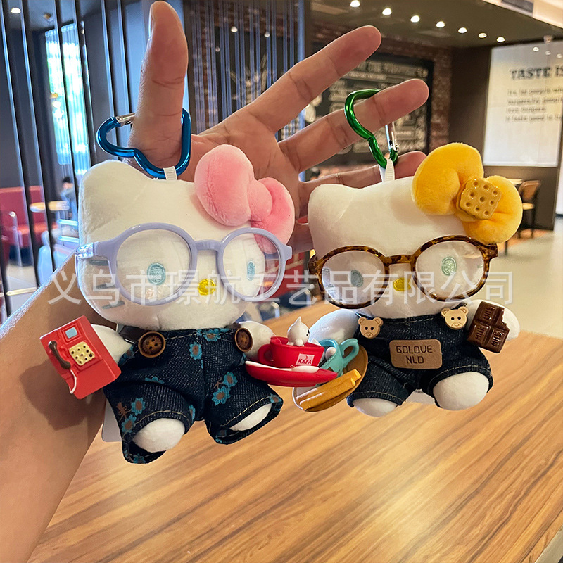 hellokitty小挂件公仔毛绒玩偶包包挂件可爱kitty正版钥匙扣挂饰详情2