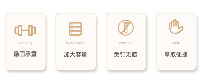 纸巾盒壁挂式面巾纸洗脸巾收纳盒厕所卫生间厨房倒挂抽纸盒免打孔详情3