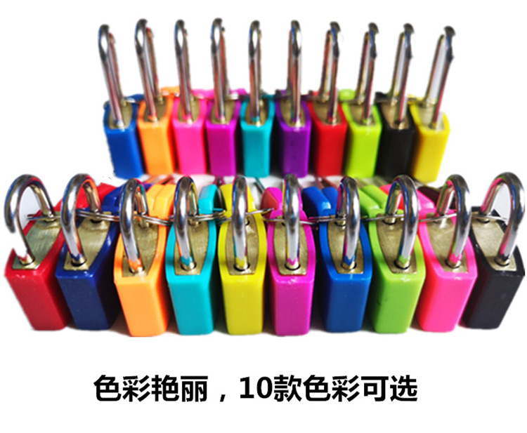 Colorful padlocks, universal mini locks, candy-colored student and toddler teaching AIDS, small locks, cartoon luggage mini locks pic 10