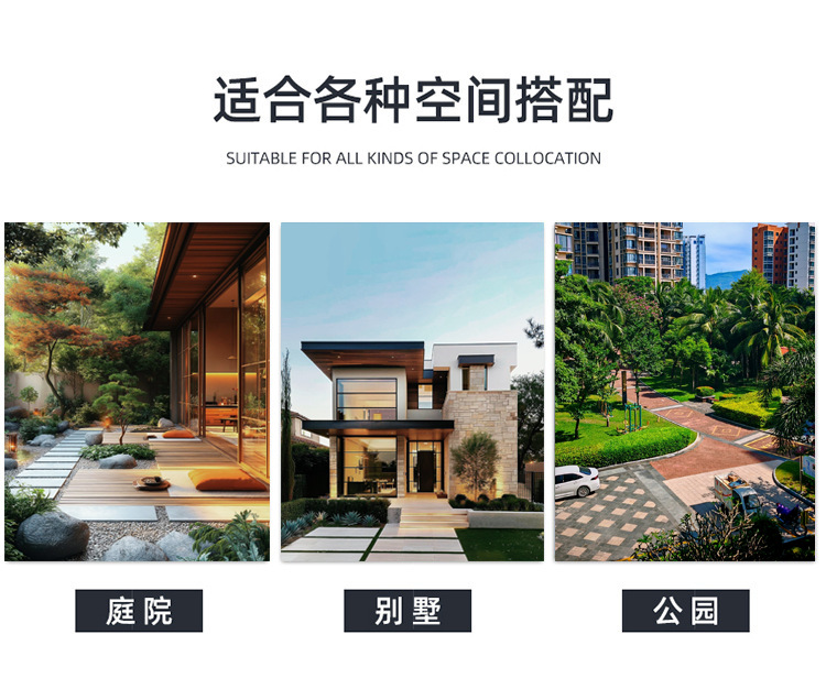 Cross-border ODM simple solar outdoor garden lamp, waterproof home garden villa decoration, wabi-sabi style lawn lamp pic 8