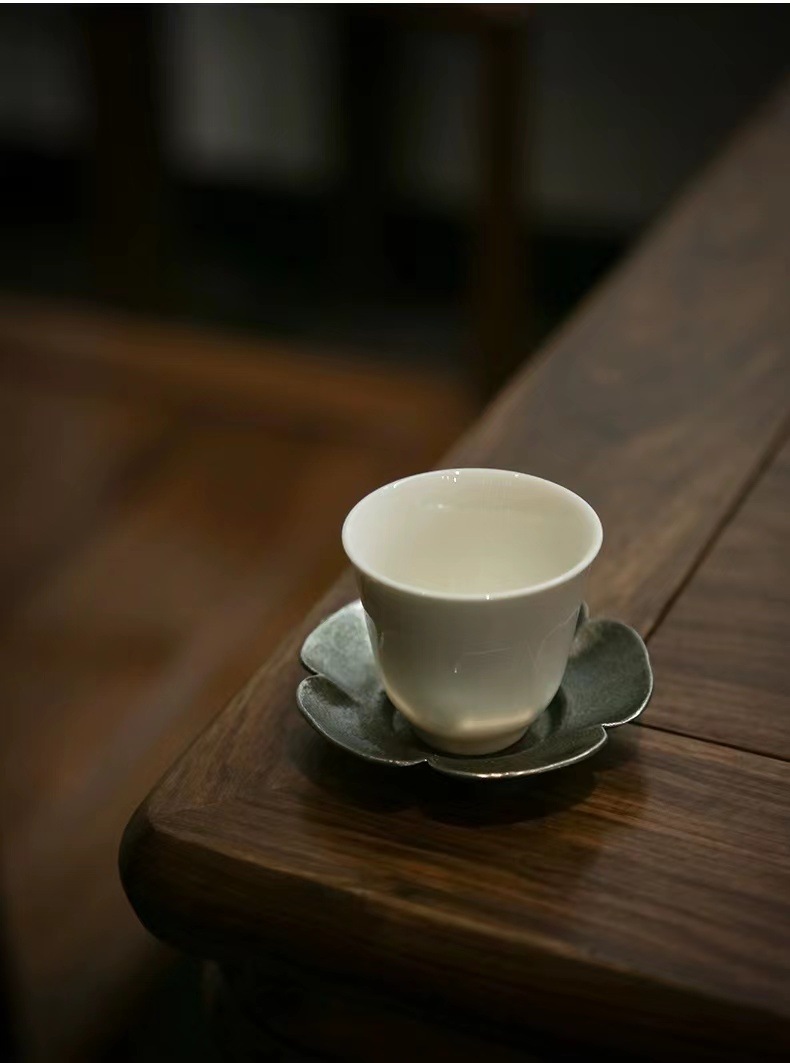 厂家直销铜合金杯垫 功夫茶具配件茶道茶托杯托 日式杯托详情4