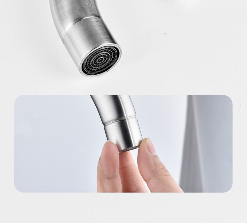 厨房水龙头家用冷热不锈钢洗菜盆洗手池洗碗全铜防溅水单冷可旋转详情11