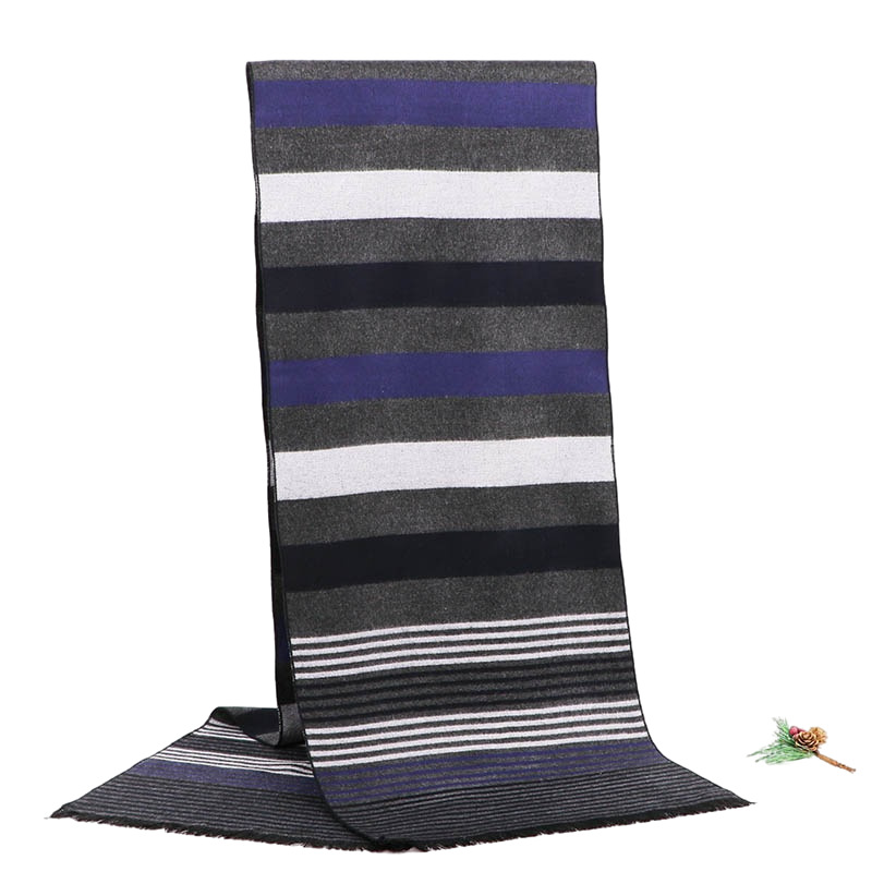 外贸男士围巾批发厂家男秋冬流苏围巾格子围巾仿羊绒围巾源厂家详情25