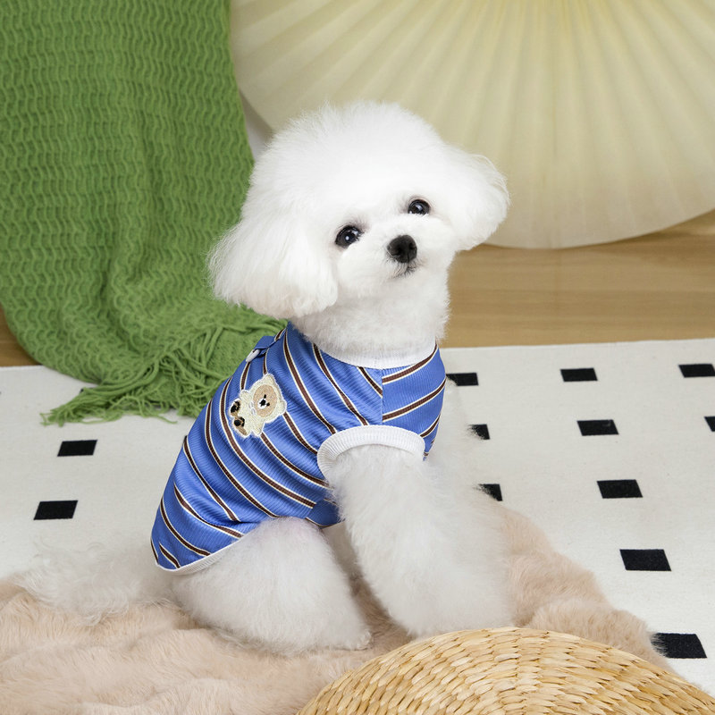 Spring and summer pet clothing: Thin little puppy clothes for cats, small dogs, Teddy puppies, Bichon Frise 2025, Baker vests pic 8