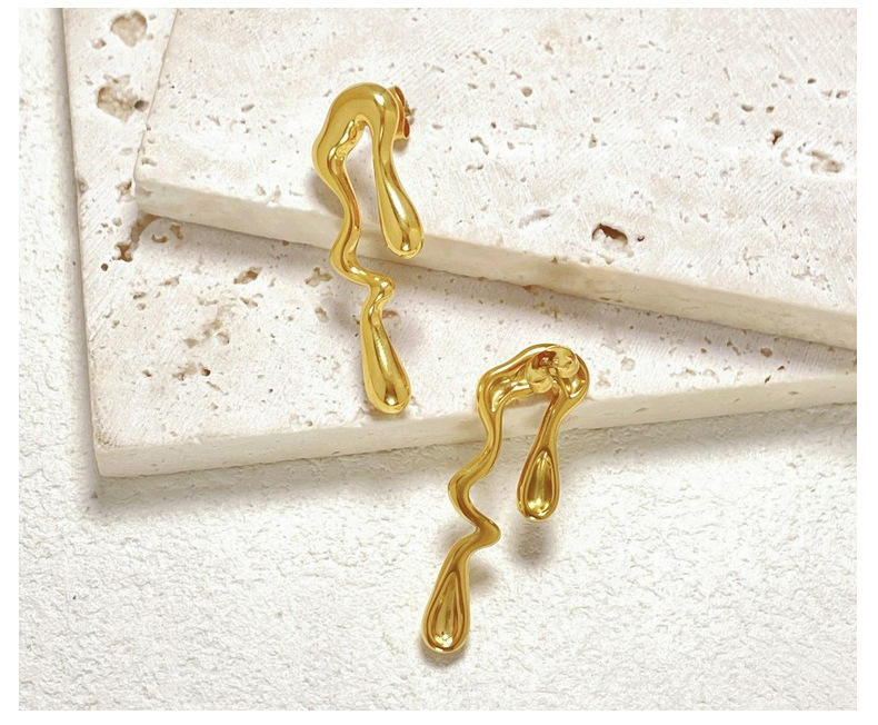 创意钛钢线形耳钉个性设计特殊图案高级感跨境流行不锈钢精致耳饰详情12