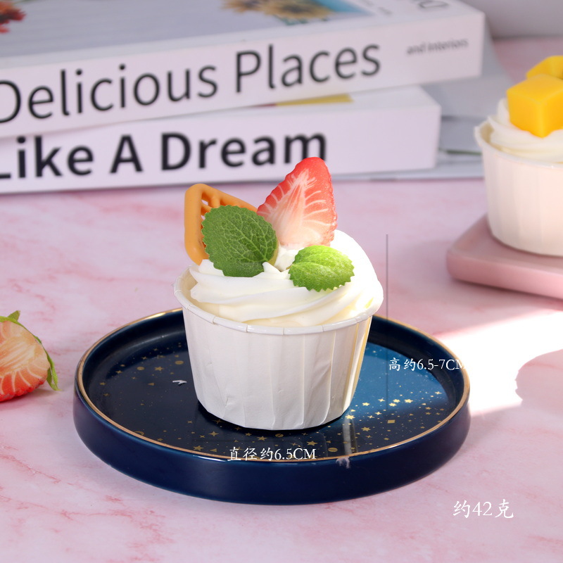 居家仿真假软香纸杯蛋糕冰激凌模型摆设道具食物拍照装饰婚庆道具详情10