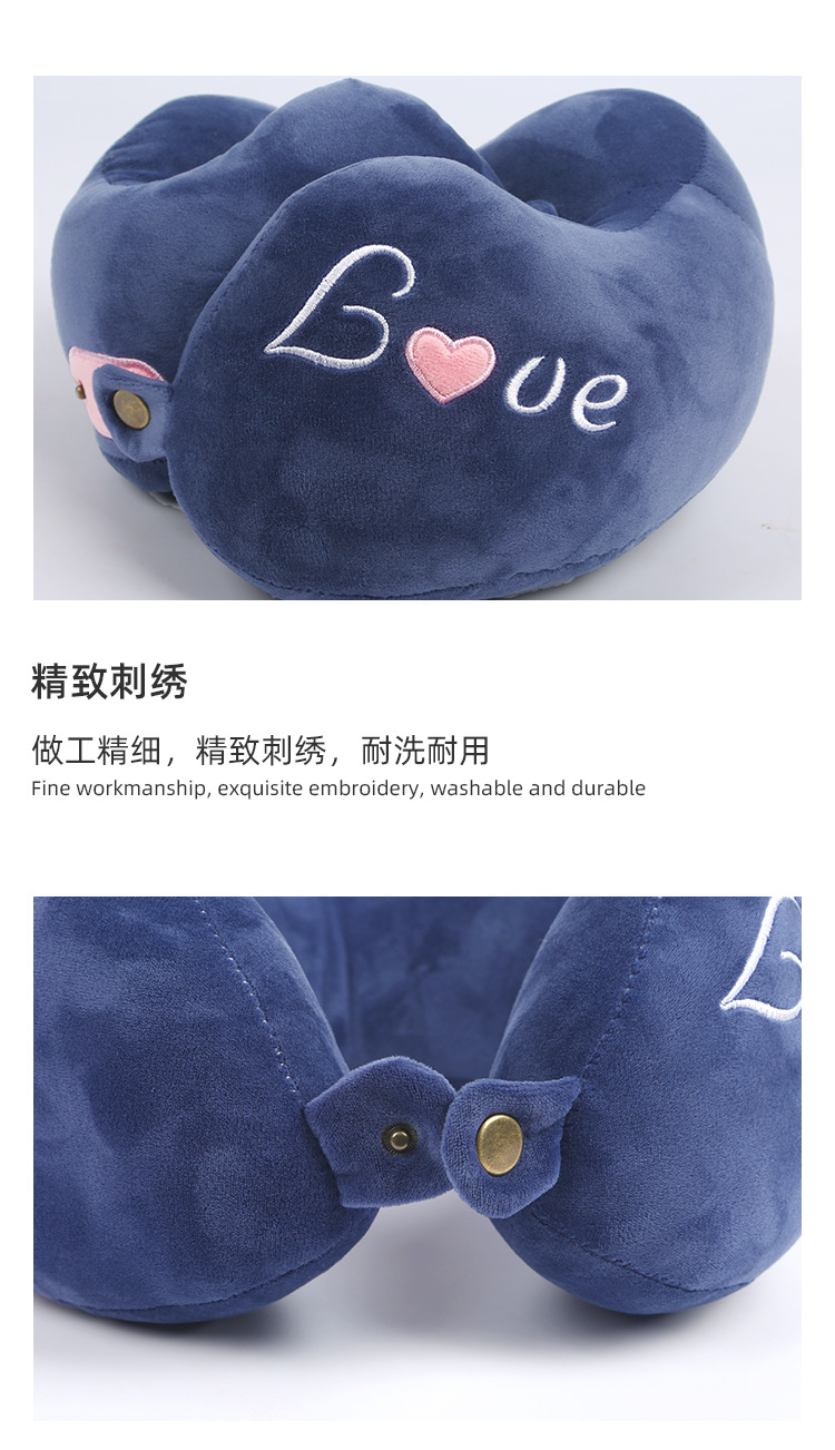 PP cotton hump U-shaped pillow, student and adult travel portable neck support pillow, office nap and midday rest pillow, cervical vertebrae pic 10