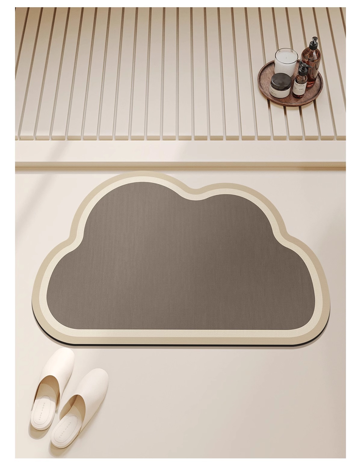 Bathroom floor MATS, diatom mud anti-slip and water-absorbing soft MATS, bathroom and kitchen floor MATS, bathroom door, toilet carpet pic 14