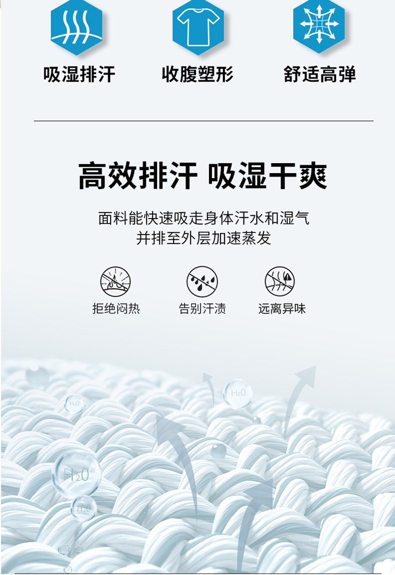 薄款冰丝短袖t恤男士夏季透气运动健身训练速干半袖中年爸爸夏装详情12