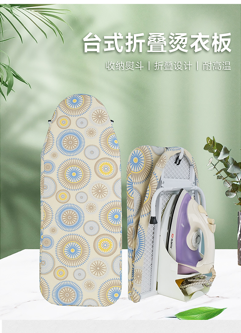 Desktop folding ironing board, small household ironing table, ironing clothes, hanging storage, easy to store, portable ironing board pic 3