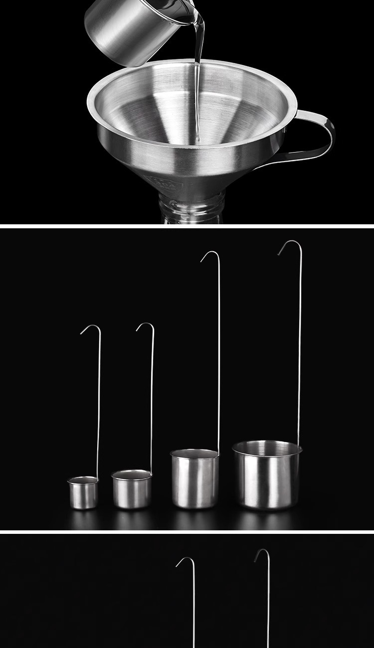 One-piece consignment with free shipping/Fanyi Household kitchen funnel, wine hanging, edible wine whisker, long handle, large stainless steel wine spoon pic 4