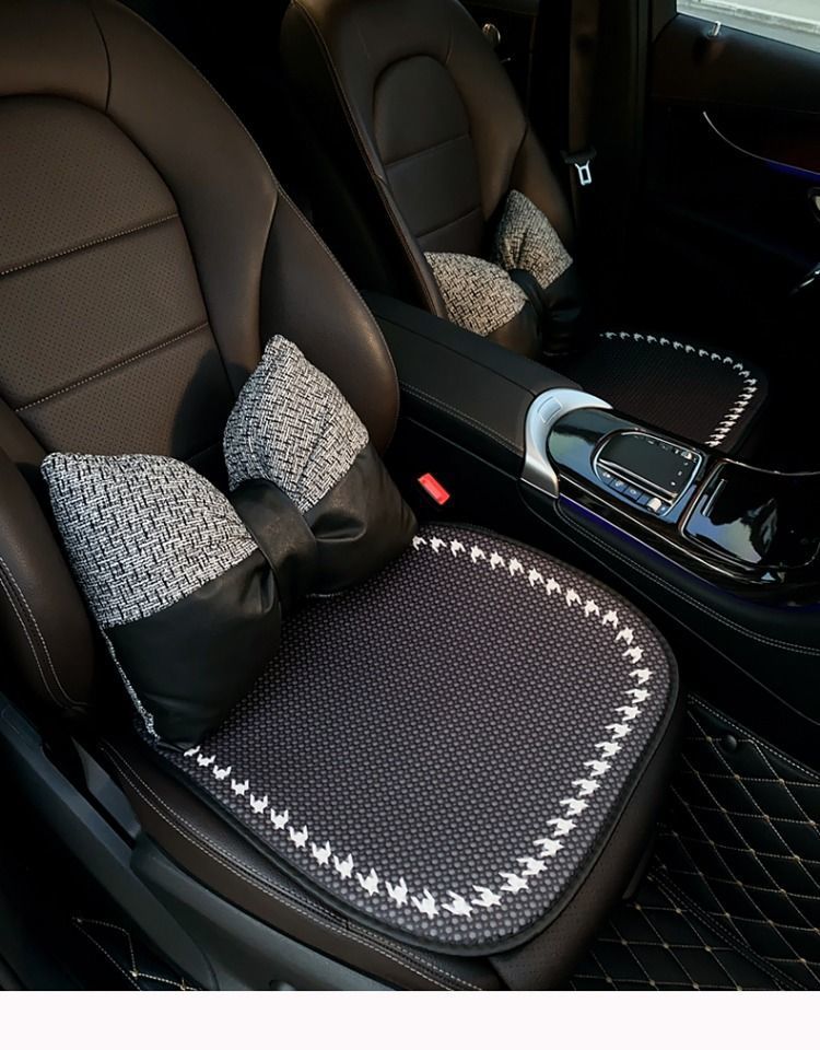 汽车坐垫四季通用夏季可爱凉垫卡通透气座垫车内车载冰丝座椅单片详情13