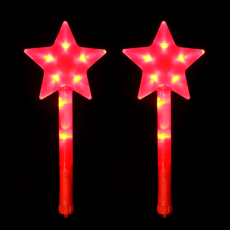 Large five-pointed star flash sticks, flat seven-color five-pointed star glow sticks, concert luminous gifts manufacturer wholesale pic 19