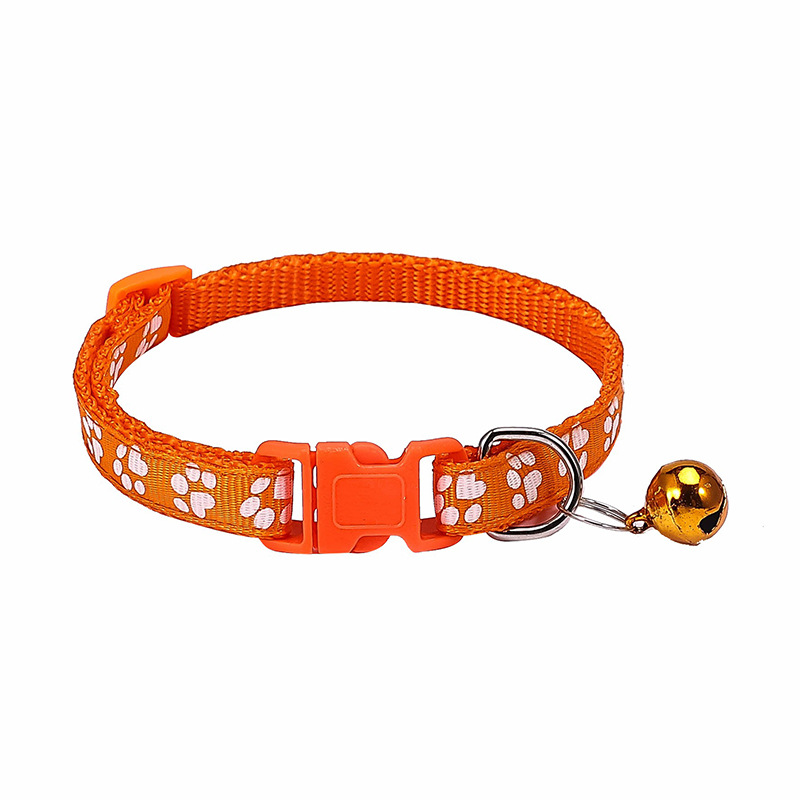 1.0 Pet footprint patch collar, dog neck collar, cat bell collar factory store, large stock available pic 2