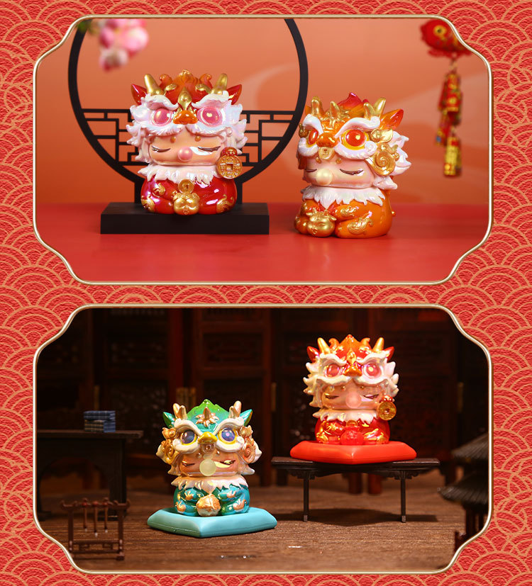 2024龙年新款国潮吉祥瑞龙春节礼物树脂工艺品招财摆件年终奖批发详情15