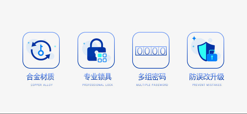 Key combination lock, stainless steel fixed door lock, padlock, gym changing cabinet, small lock head, anti-theft lock pic 2