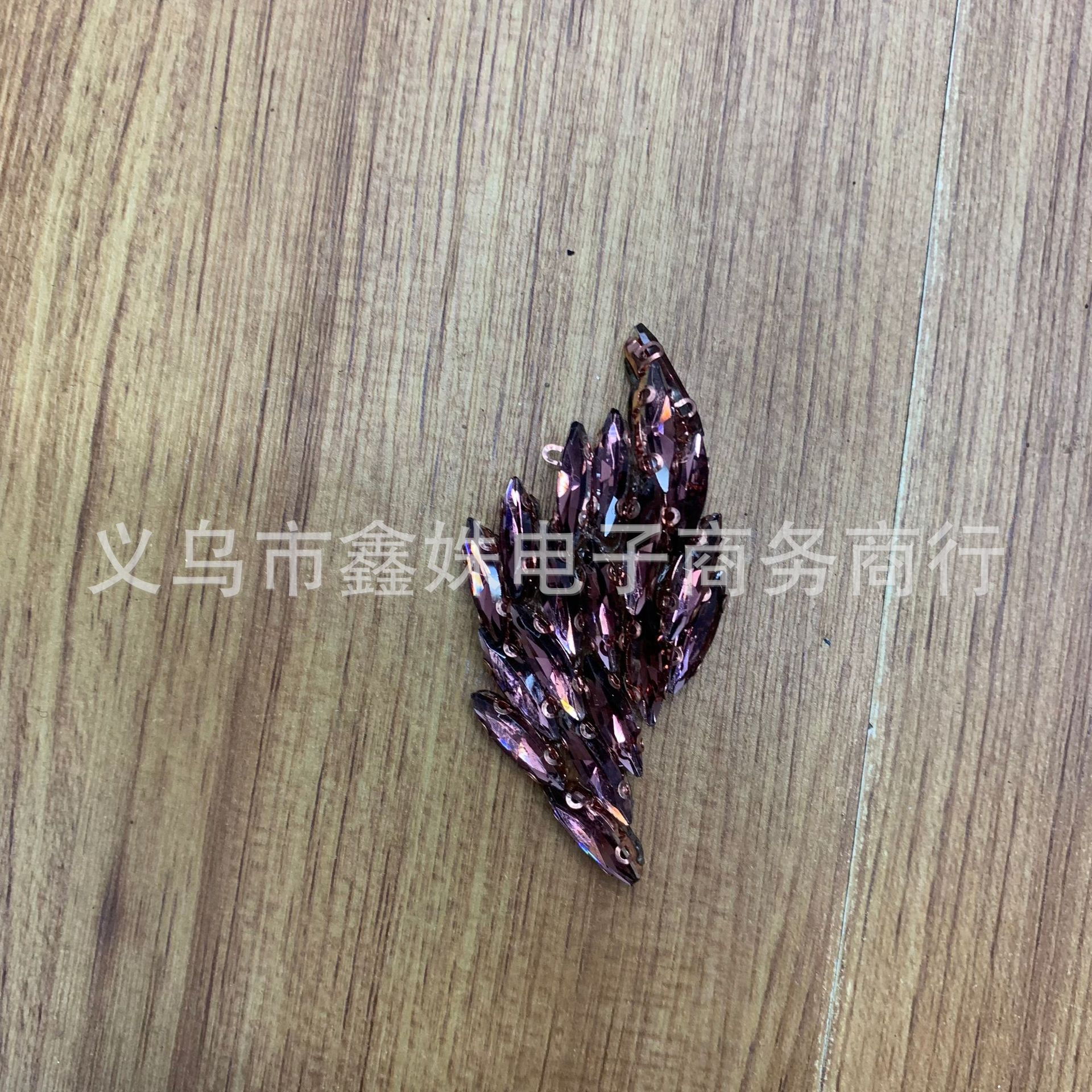 彩色手工DIY水钻拼接玻璃钻树叶小花 服装服饰详情16