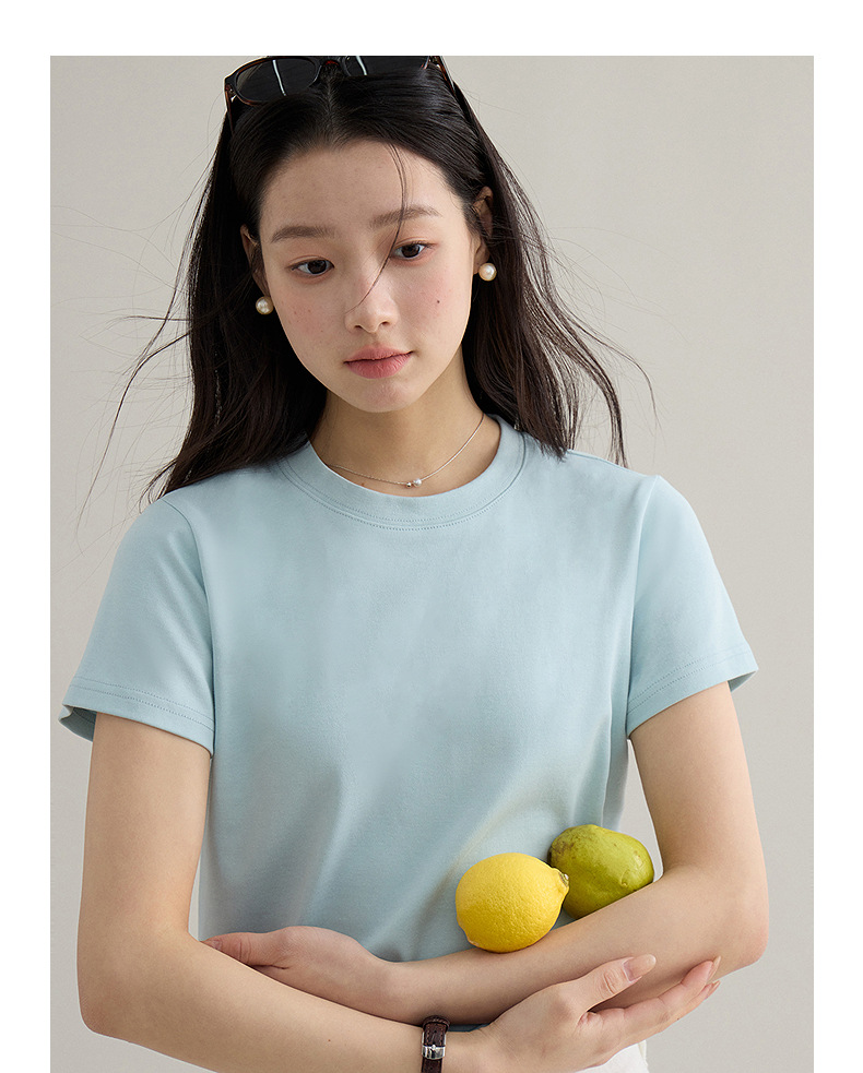 【 Blockbuster B: Super Comfortable Double-collar T-shirt with Upgraded Fabric 】 Spring short-sleeved T-shirt pic 29
