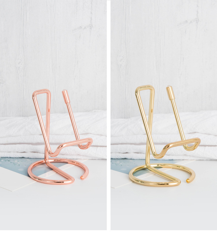 跨境亚马逊热销简约铁艺手机平板支架金属创意桌面懒人追剧手机座详情10