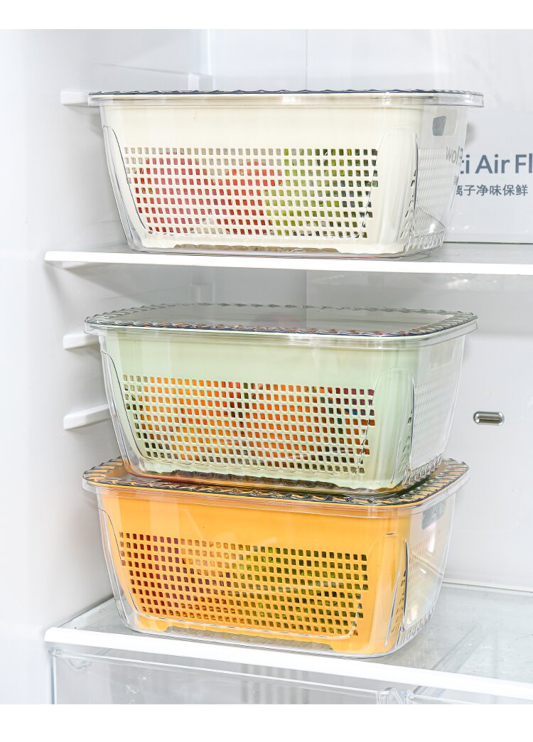 双层洗菜盆沥水篮家用厨房新款淘菜盆洗水果篮滤水神器客厅水果盘详情14