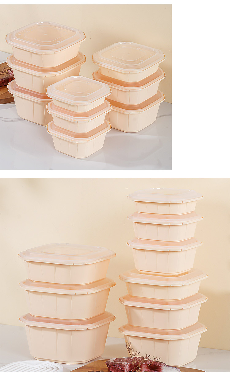 加厚防盗餐盒一次性PP材质餐盒打包盒外卖盒塑料吸塑盒详情16