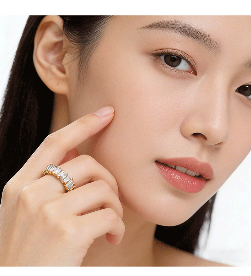 Hyacinth anillo mujer luz lujo superflash zirconita anillo abierto chic personalidad anillo versátil coreano influencers pic 7