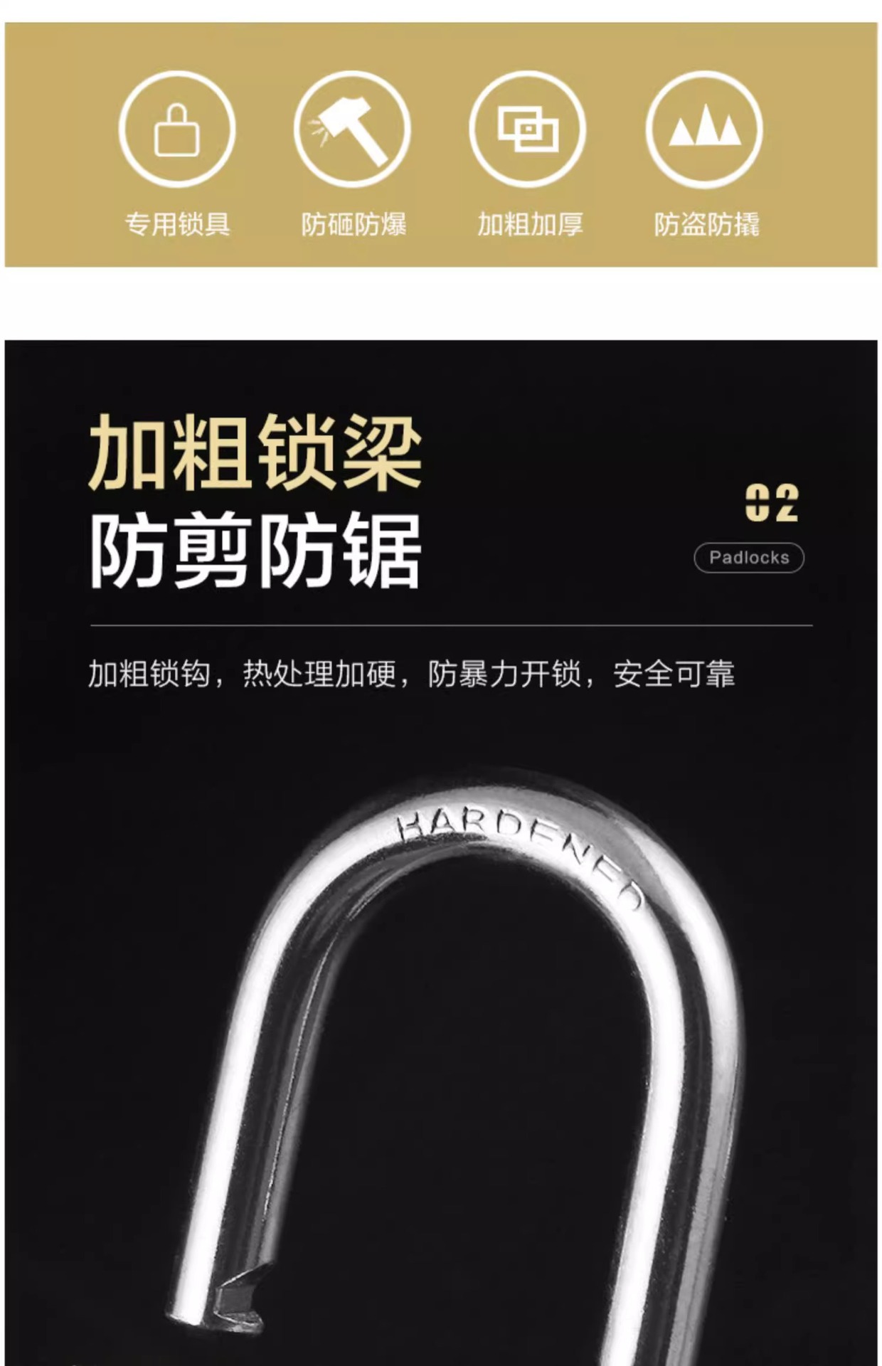 Old-fashioned lock, copper lock, universal safety door lock, stainless steel padlock, home dormitory anti-theft small copper lock, pure copper Chinese style pic 4